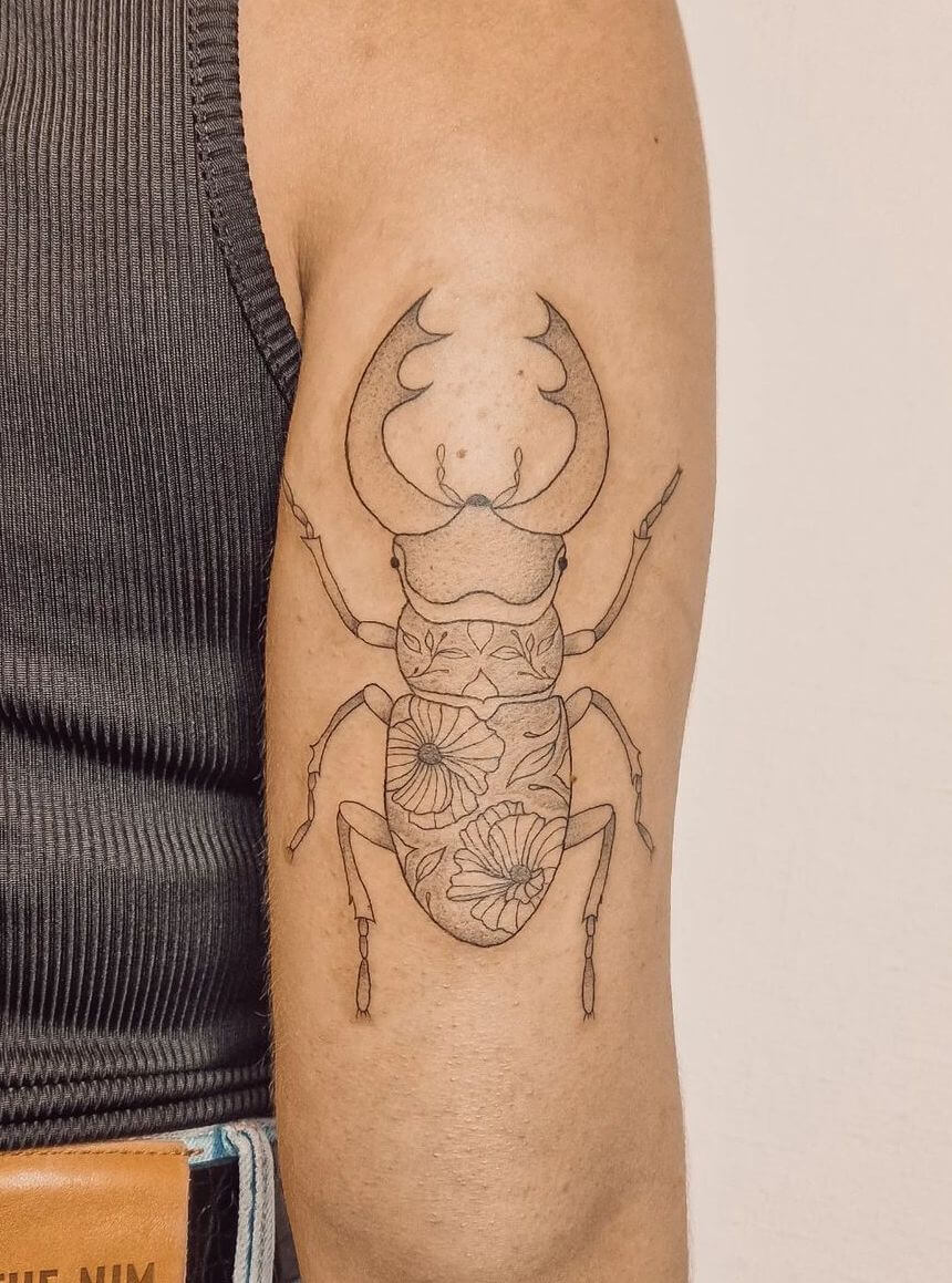 käfer tattoo fineline